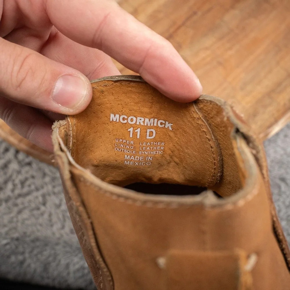 Steve Madden Mens‎ 11 D Hand Made Brown Leather McCormick 